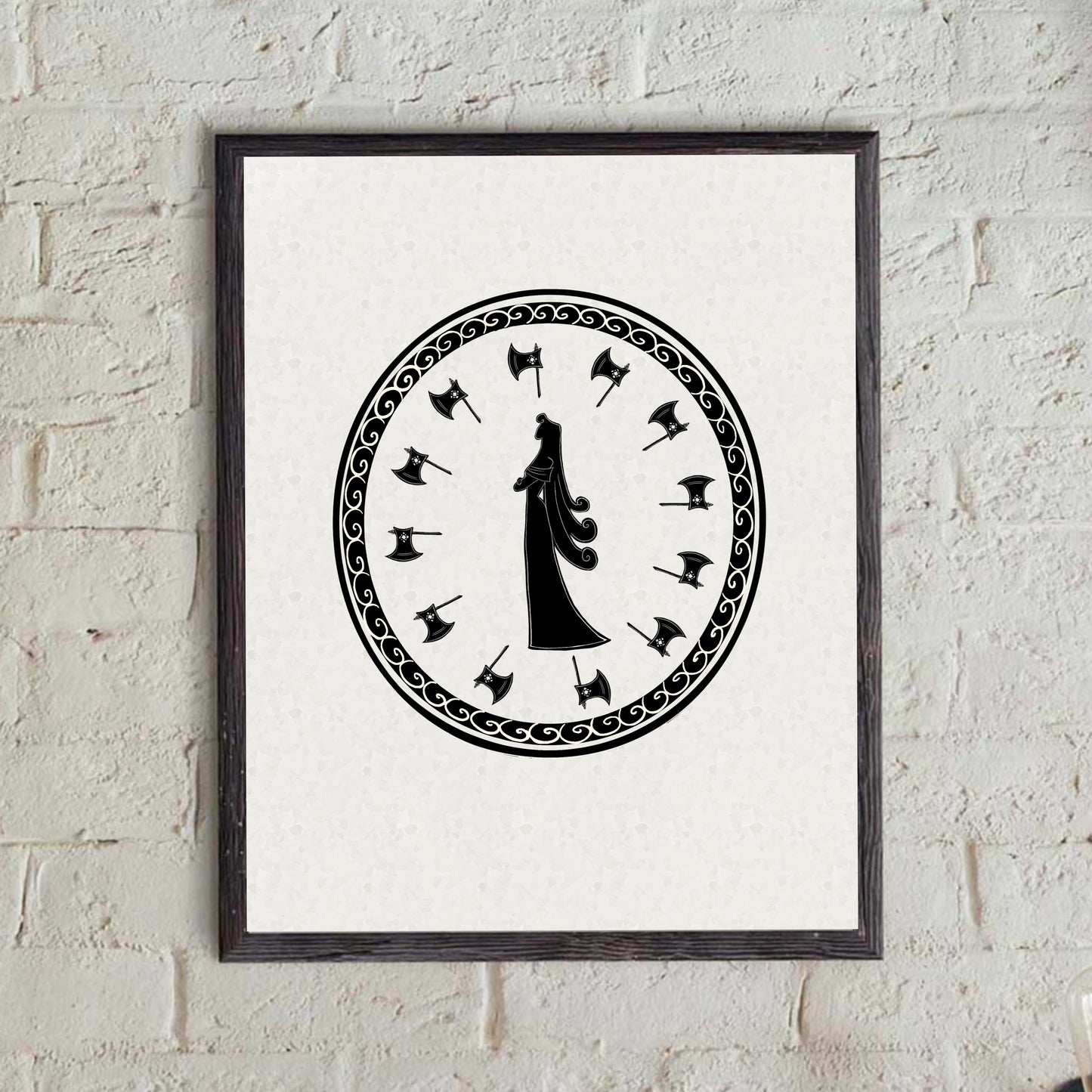 Odysseus with Adventures - Black and White - Epic Inspired print