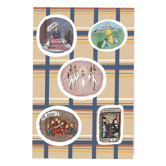 Seven Brides for Seven Brothers Inspired Part 2 Sticker Sheet
