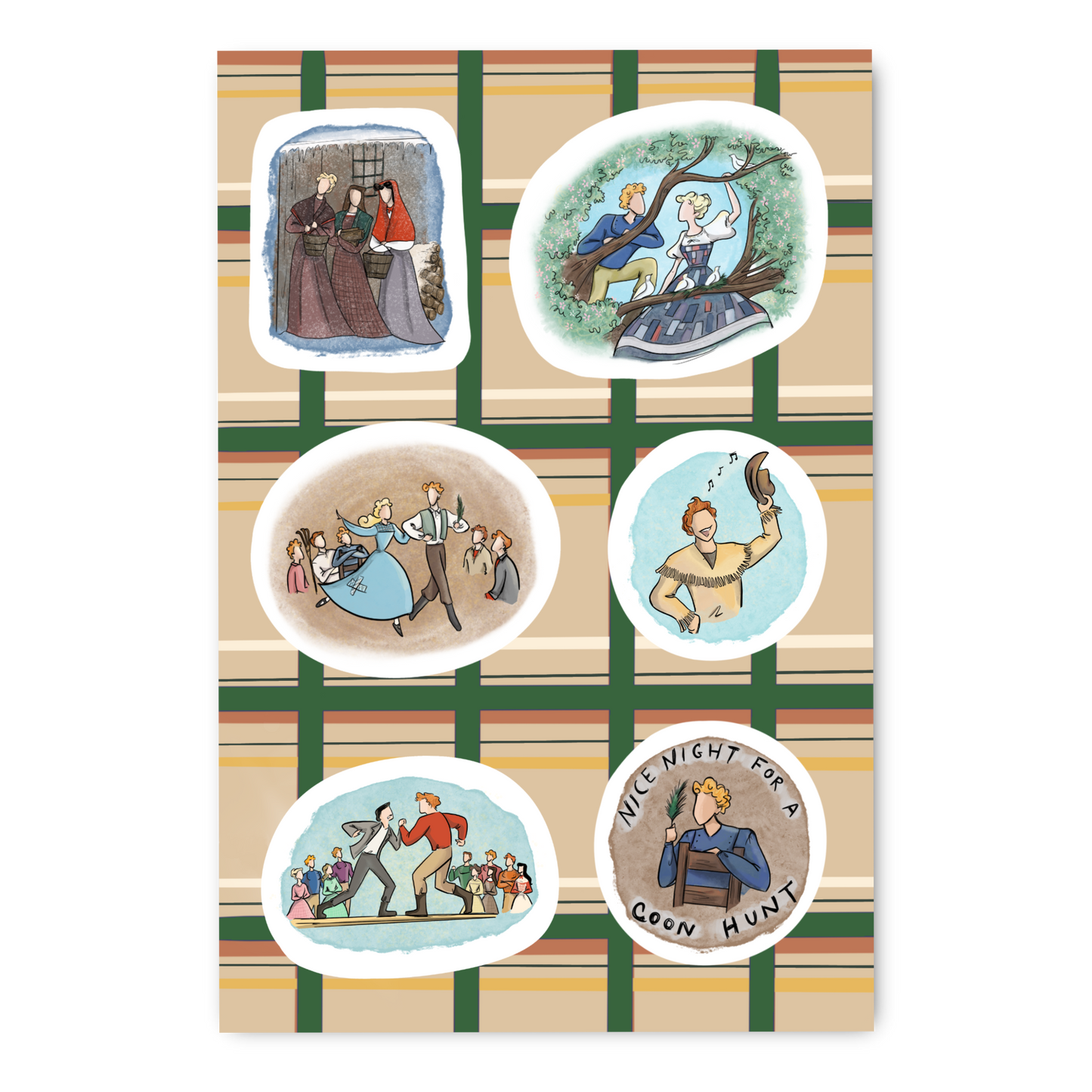 Seven Brides for Seven Brothers Inspired Part 3 Sticker Sheet