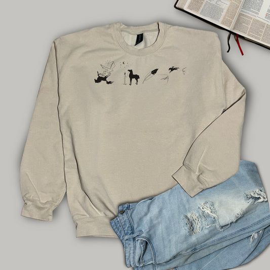 Spirit Inspired - Horse Collage - Softstyle Crewneck