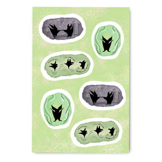Bat - Anastasia Inspired Sticker Sheet