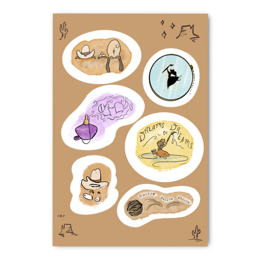 Fievel - Goes West Inspired - Sticker Sheet