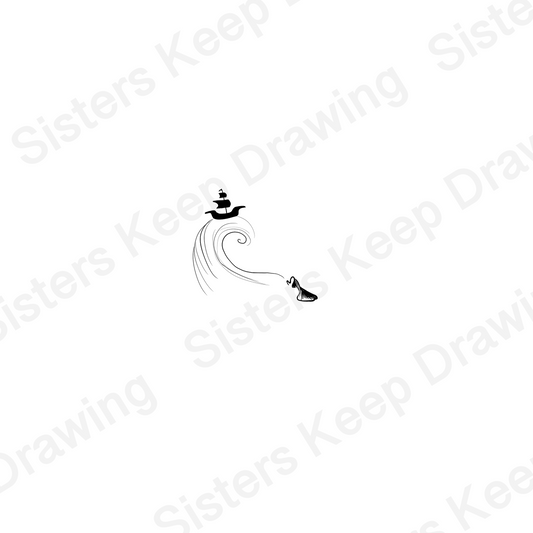 Storm inside Bag- Epic Musical Inspired Tattoo Transparent PNG- instant download digital printable artwork