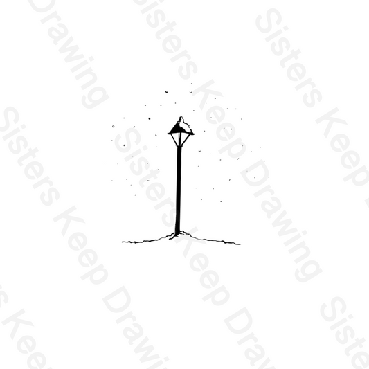 Snowy Lamppost - Narnia inspired - Tattoo Transparent Permission PNG