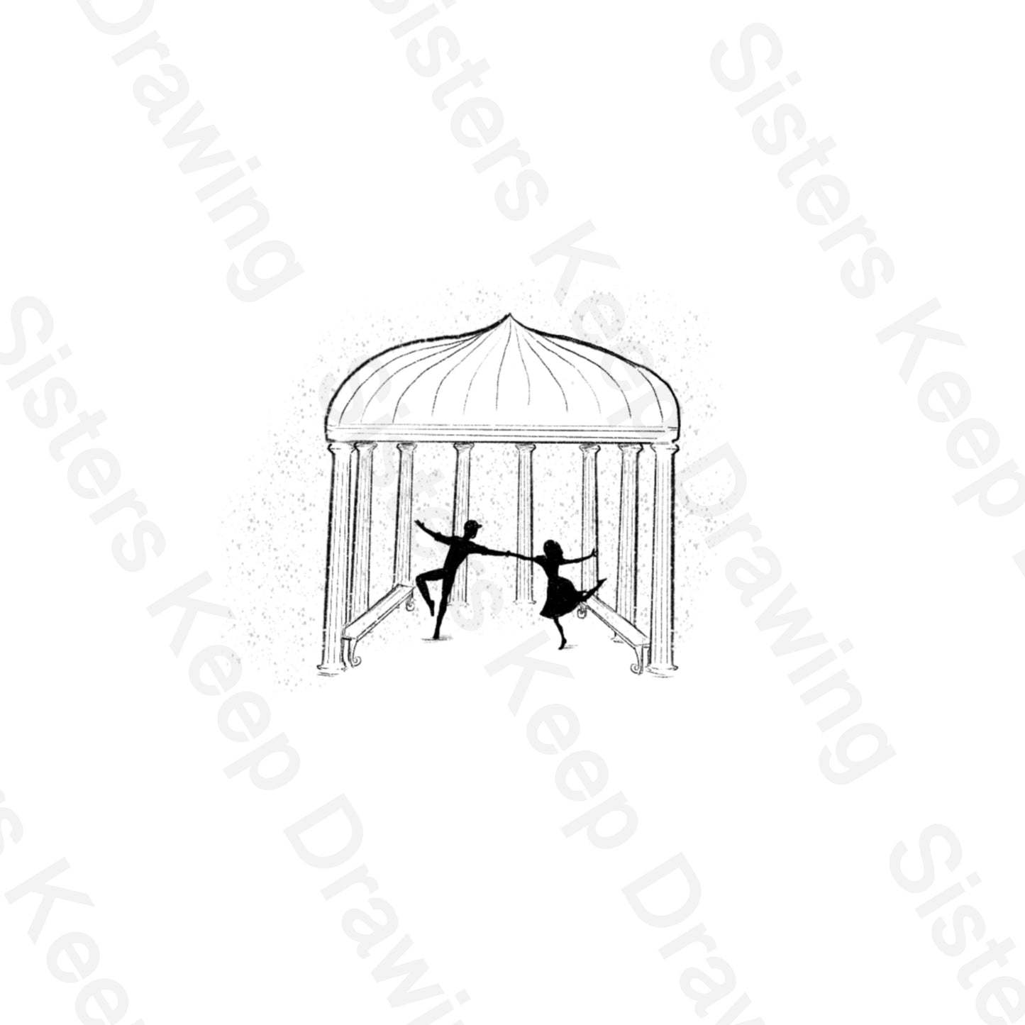 Sound of Music- Dancing in the Pavilion- Tattoo Transparent PNG- instant download digital printable artwork