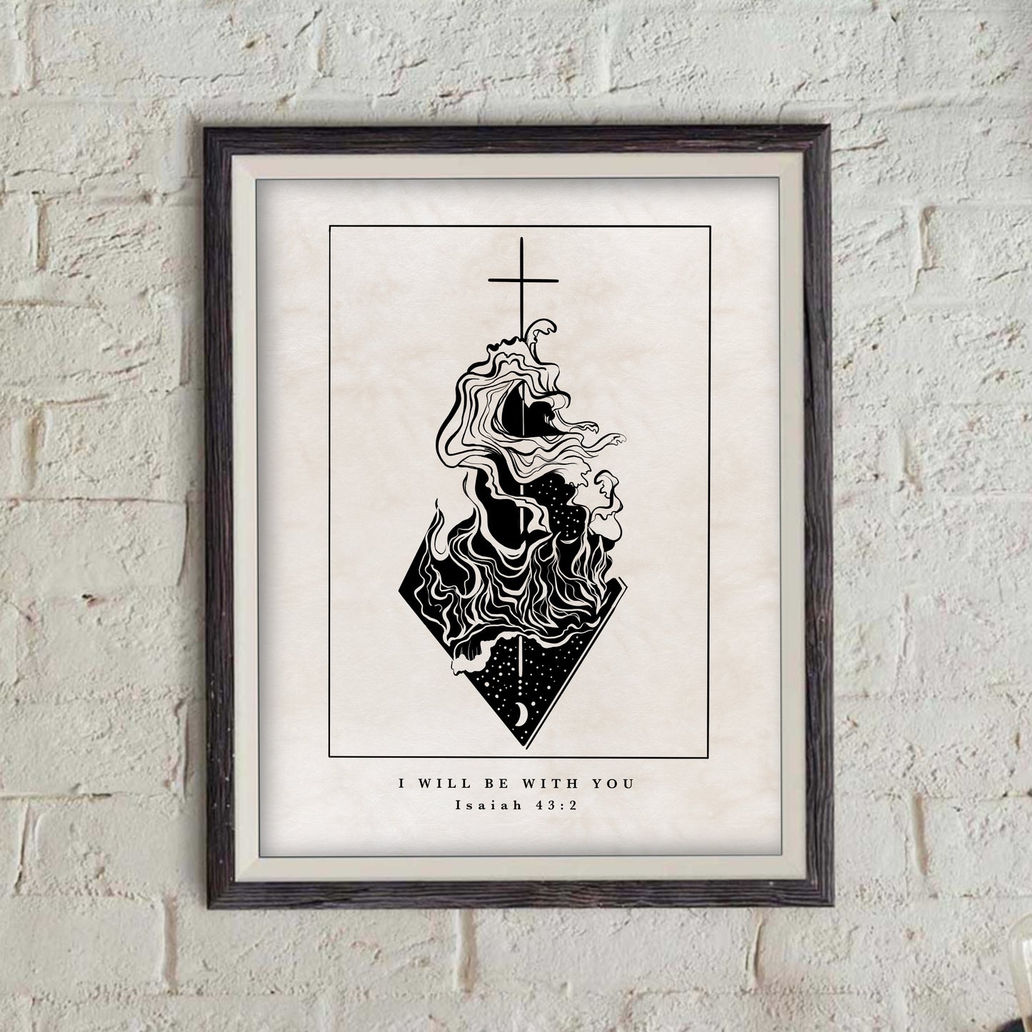 I am with You - Isaiah 43:2 - Print
