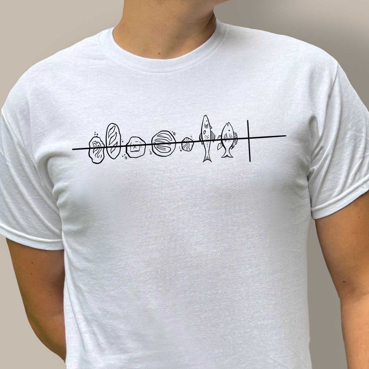 Five Loaves and Two Fish - 100% cotton Tee