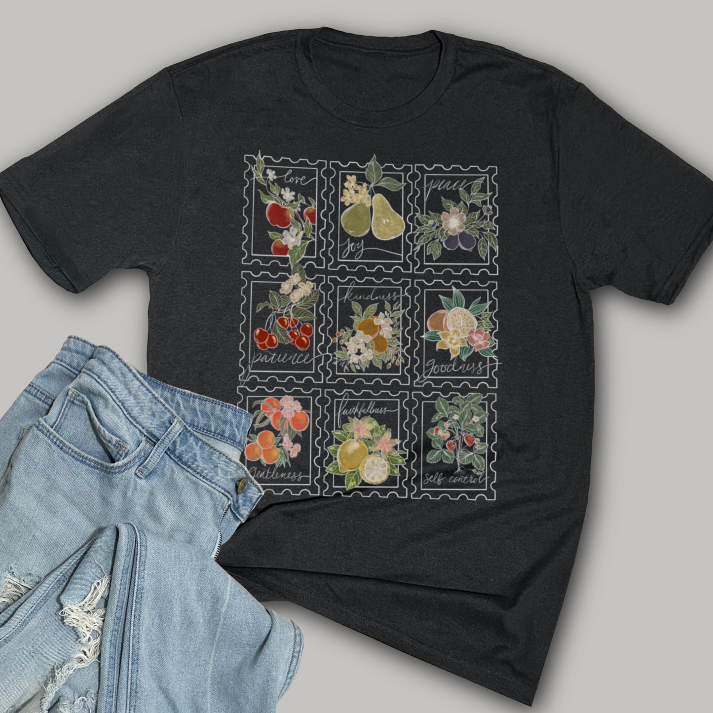 Fruit of the Spirit Stamps- Softstyle Triblend T-Shirt