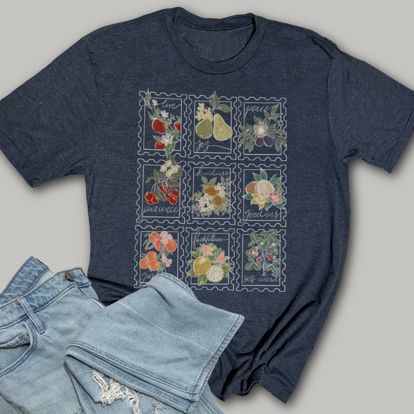 Fruit of the Spirit Stamps- Softstyle Triblend T-Shirt