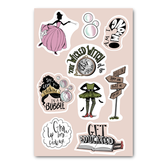 Wicked Witch of the East Bro Sticker Sheet