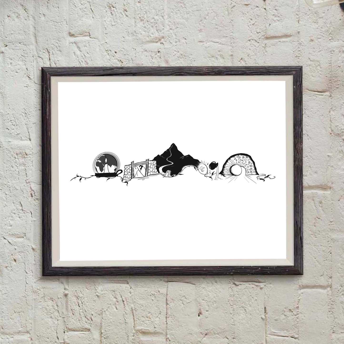 Names of Jesus - I Ams Print - Black and White