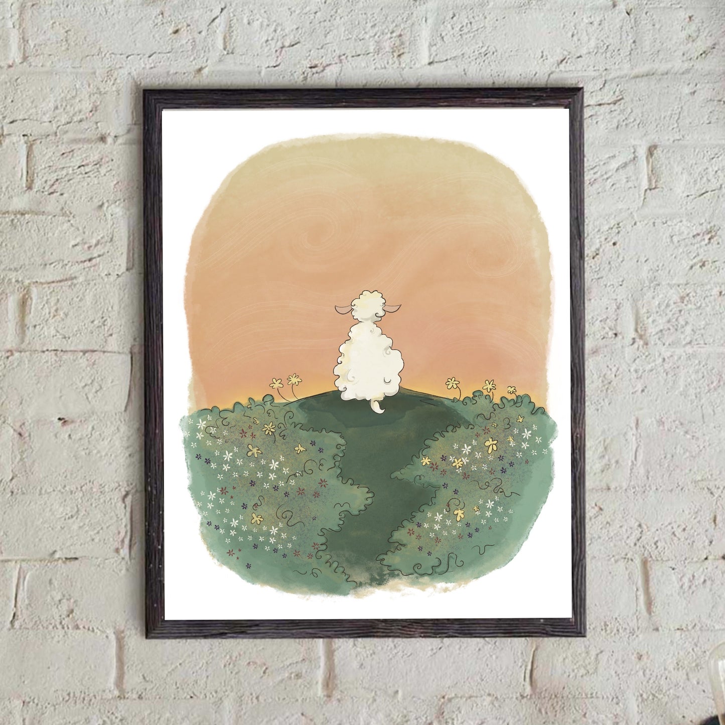 Little Lamb in the Garden - Jesus Miracles & Ministry  - Bible Print