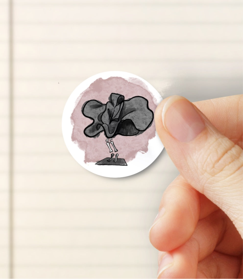 Grim Reaper as Marilyn Monroe- Halloween Inspired Bubble free sticker J13