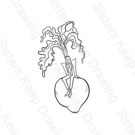 Dwight on a Beet the Office Tattoo Transparent PNG