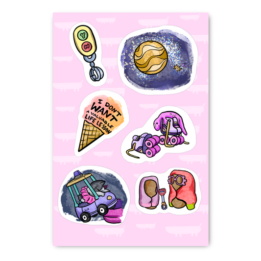 Blue Inspired Sticker Sheet Part 3