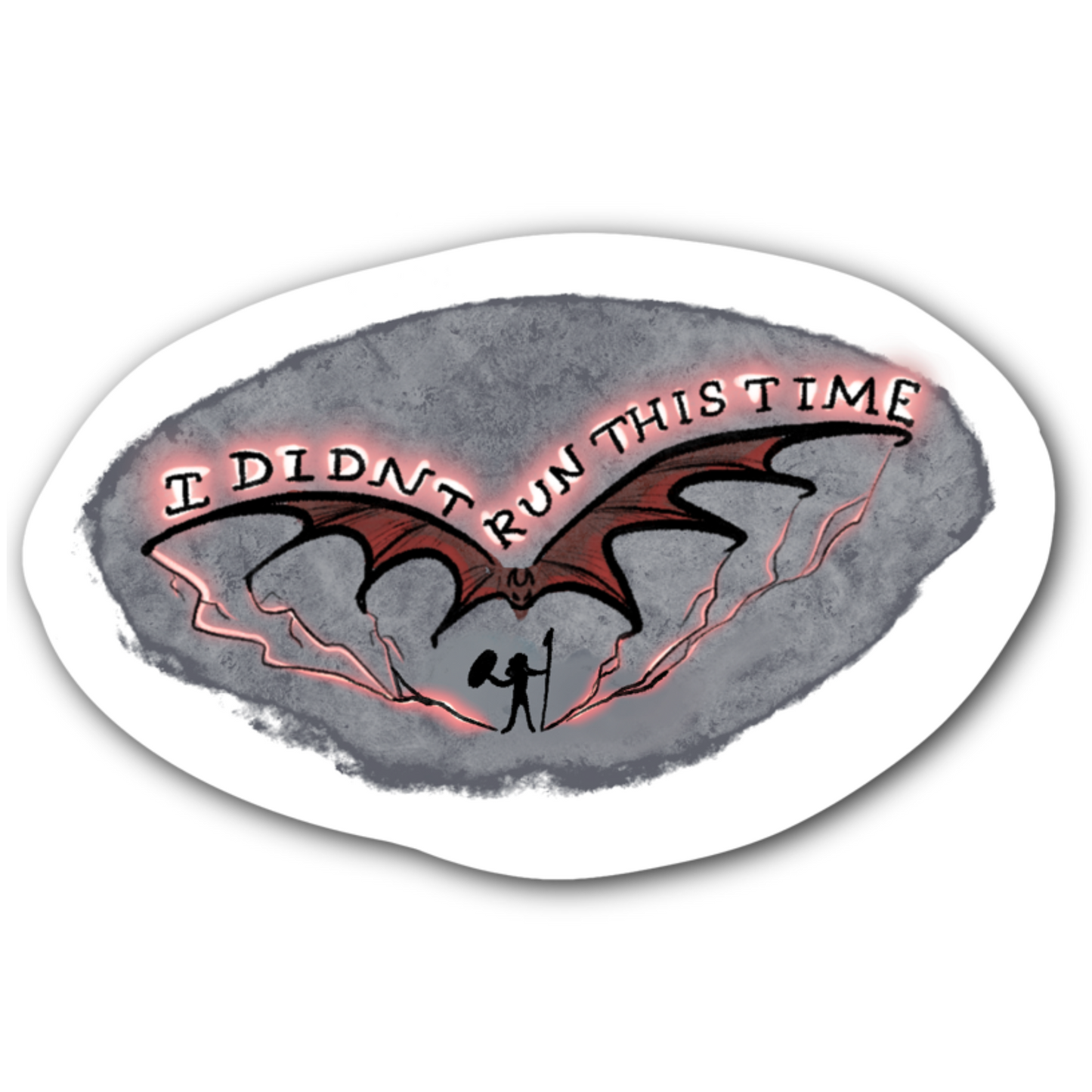 Eddie Standing Up to the Bats - Bubble free sticker