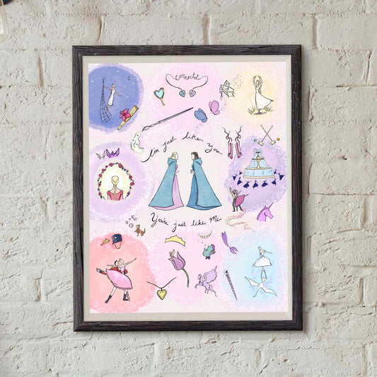 Barbie - I'm just like you - collage print