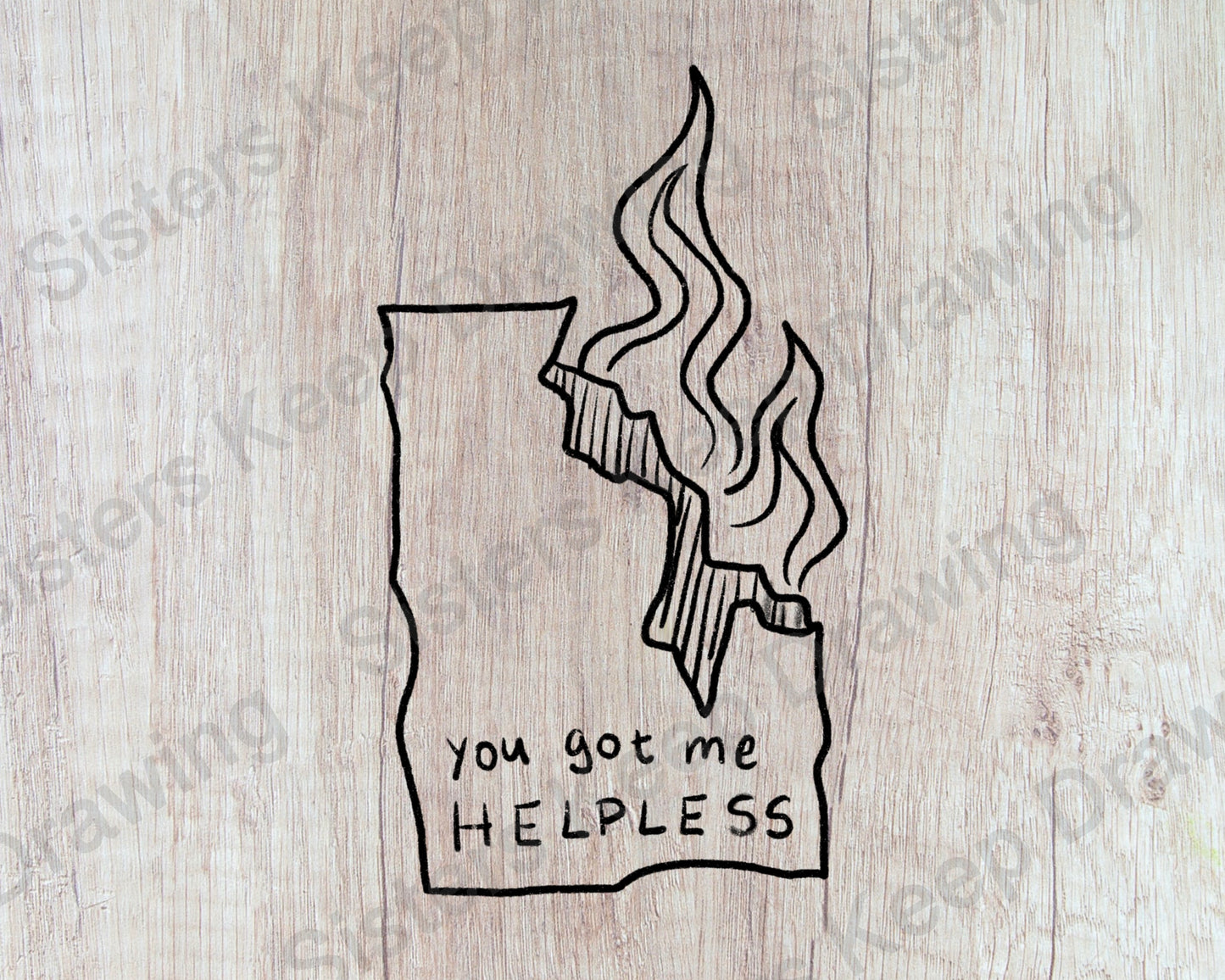 Eliza's Burning Letter- Transparent Permission PNG- instant download digital printable artwork