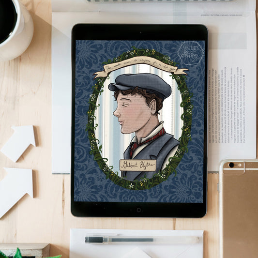 Gilbert Blythe Portrait - instant download digital printable artwork
