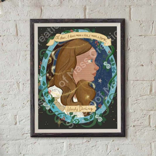 "Wendy Darling" Portrait - 8"x10" Print
