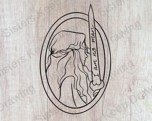 Eowyn - I am no Man - Tattoo Transparent Permission PNG