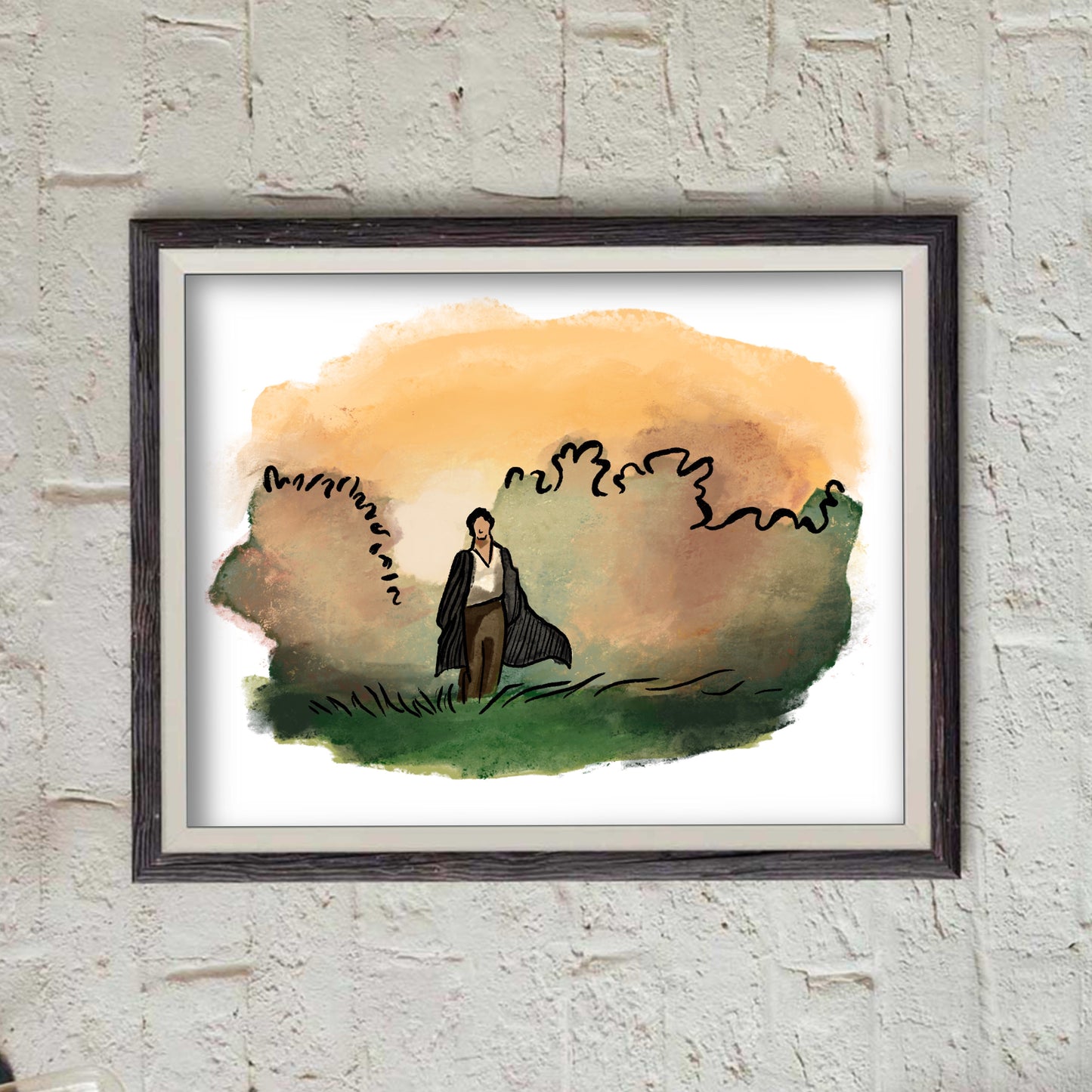 Mr. Darcy's Walk Print