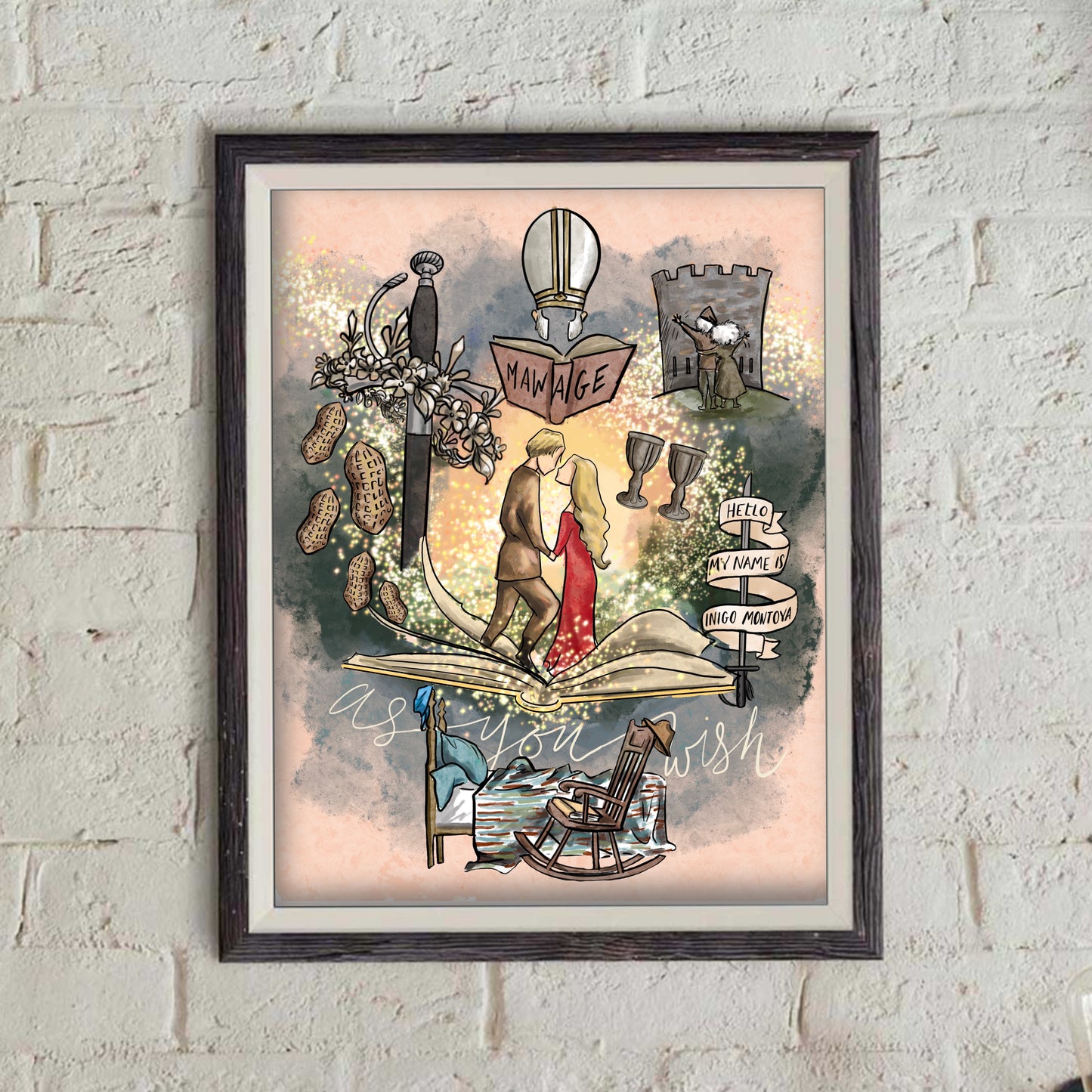 Princess Bride Collage Print