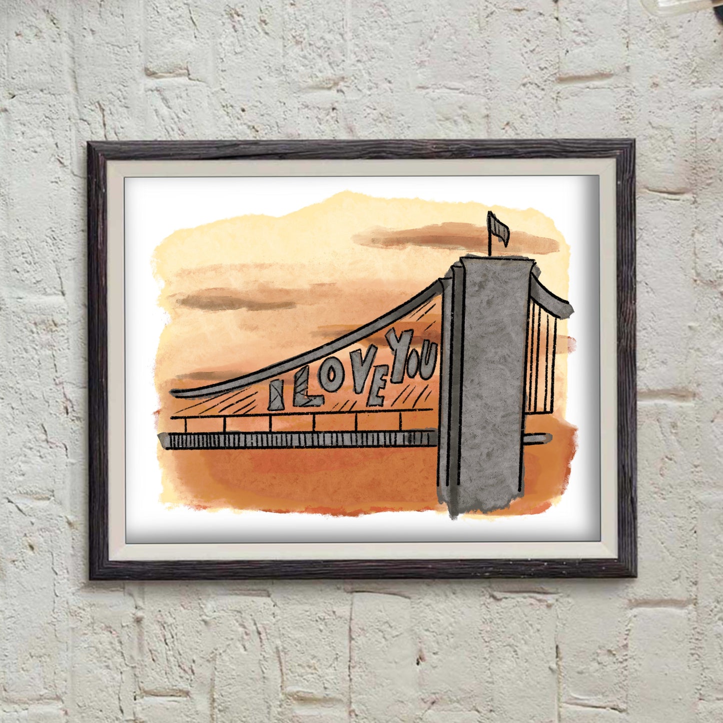 I Love You Bridge-  Print