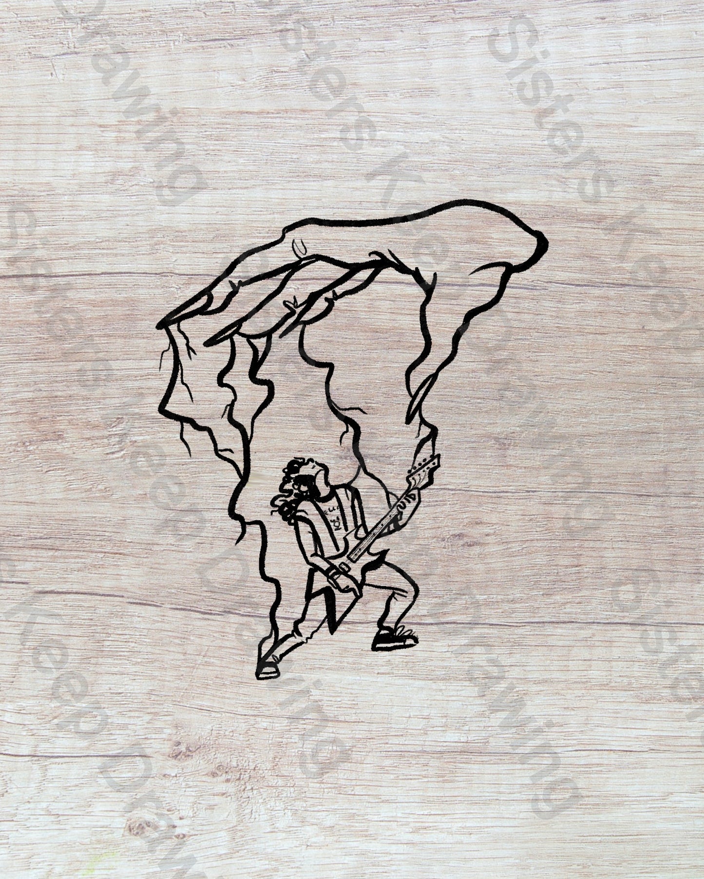 Vecna's Hand Puppeteering Eddie - Tattoo Transparent Permission PNG