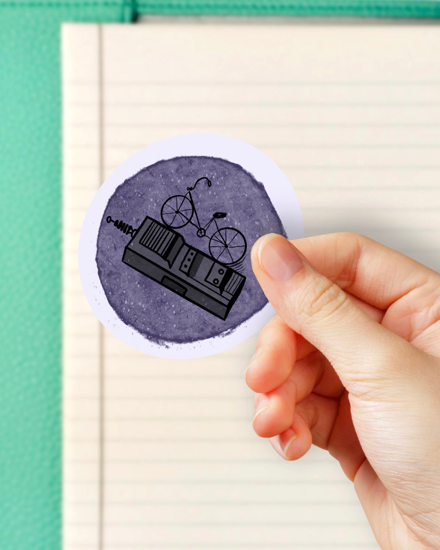 Mikes bike - Bubble free sticker