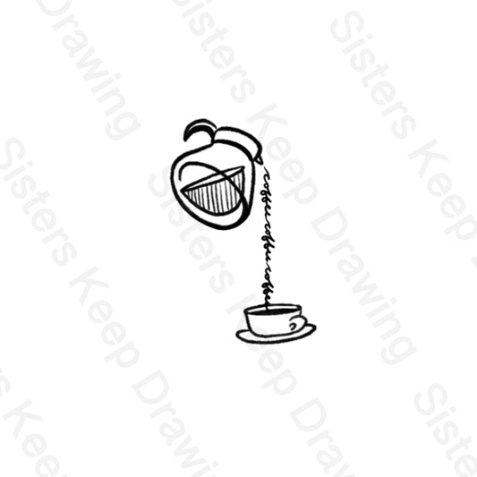 Coffee coffee coffee -Gilmore Girls Tattoo Transparent PNG