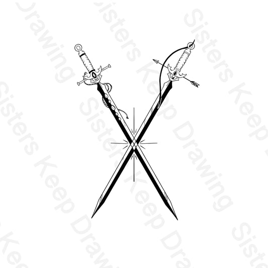 Sword of David and Jonathan -Tattoo Transparent PNG