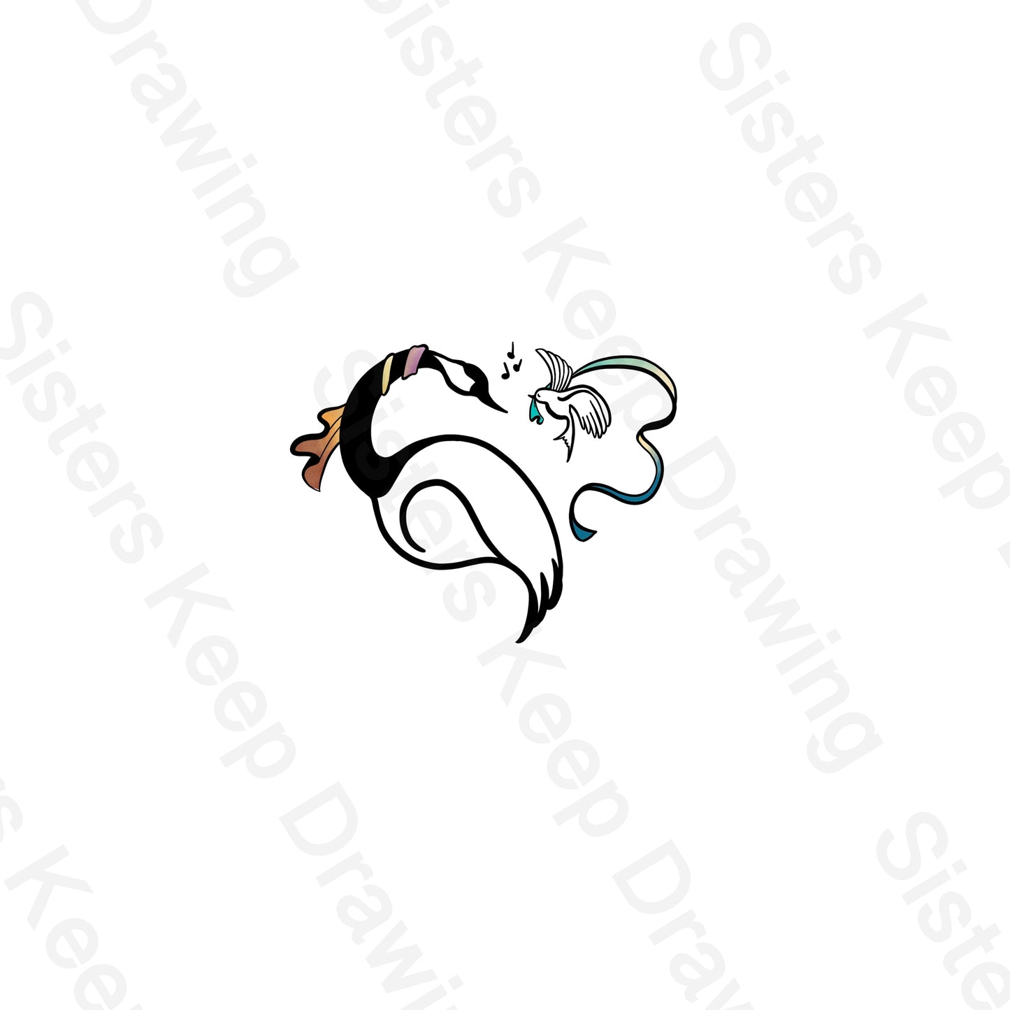 Covey Goose and Dove holding pieces of Lucy Greys Dress-Hunger Games- Tattoo Transparent Png