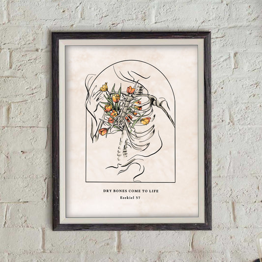 Dry Bones Come to Life - Ezekiel 37 - print