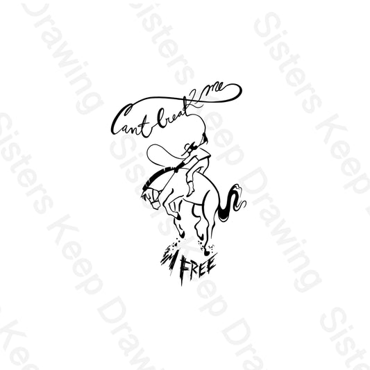 Cant Break Me Im free- Spirit Inspired Tattoo Transparent PNG