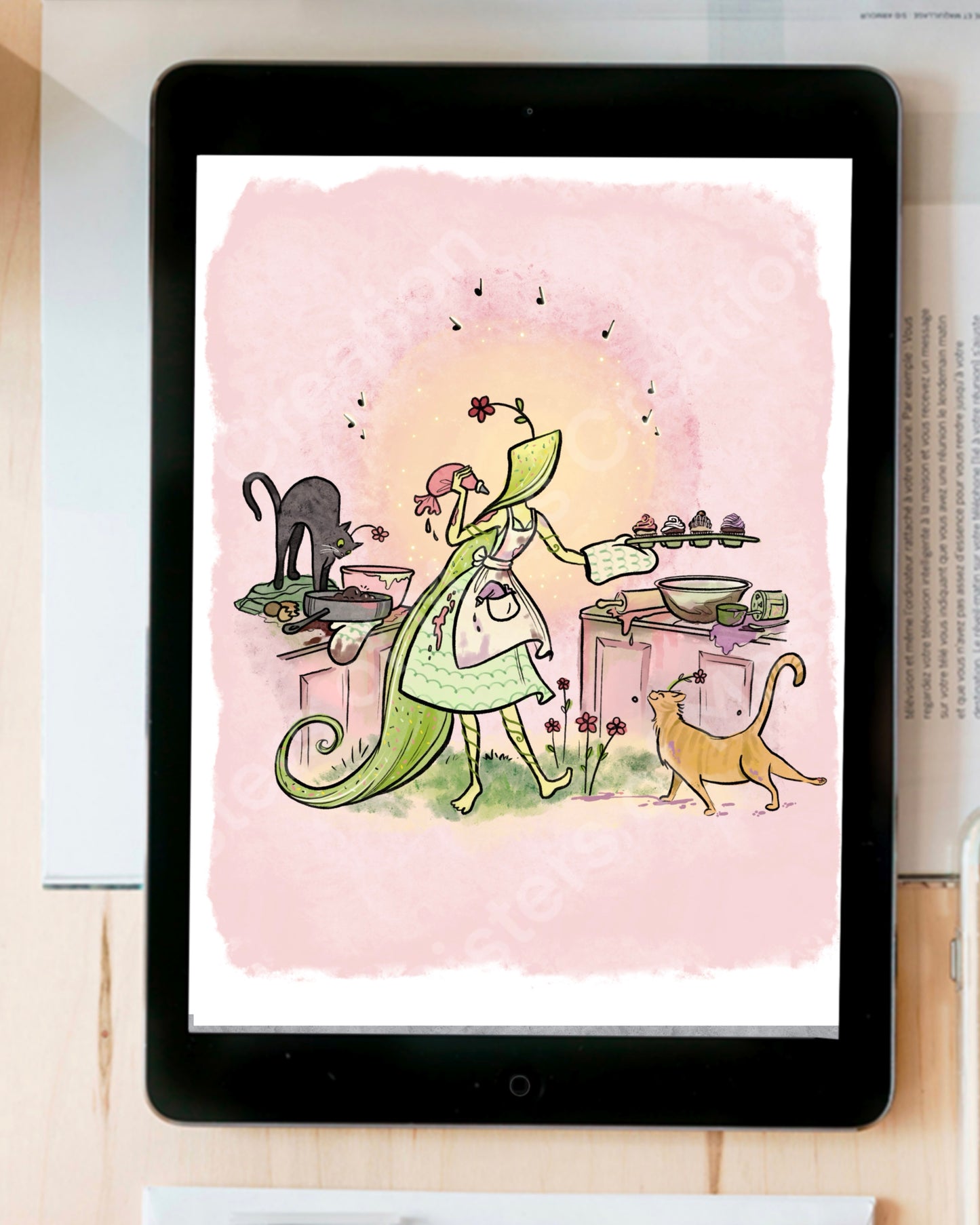 Life is Sweet -Grim Reaper- instant download digital printable artwork