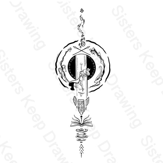 Kida- Spine Tattoo- Tangled Inspired- Tattoo Transparent Permission PNG