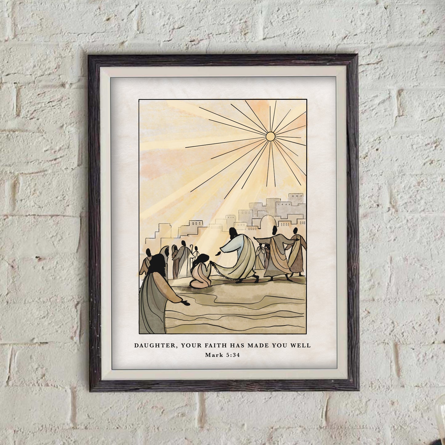 Daughter, Your Faith has made you Well - Mark 5:34 - Print