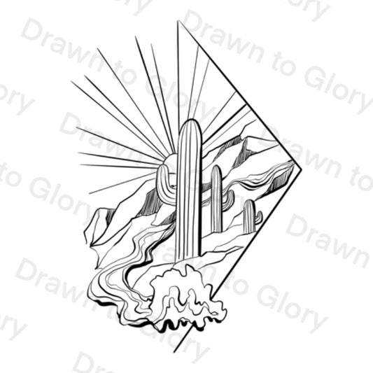 Rivers in the Desert - Isaiah 41 - Bible Tattoo Transparent PNG- instant download digital printable artwork