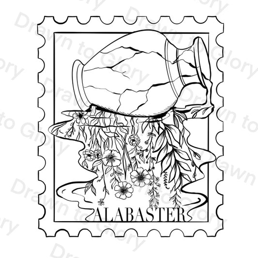 Alabaster Jar - Bible Tattoo Transparent PNG- instant download digital printable artwork