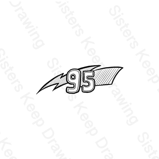 95 Lighting Bolt-Cars- Transparent Permission PNG- instant download digital printable artwork