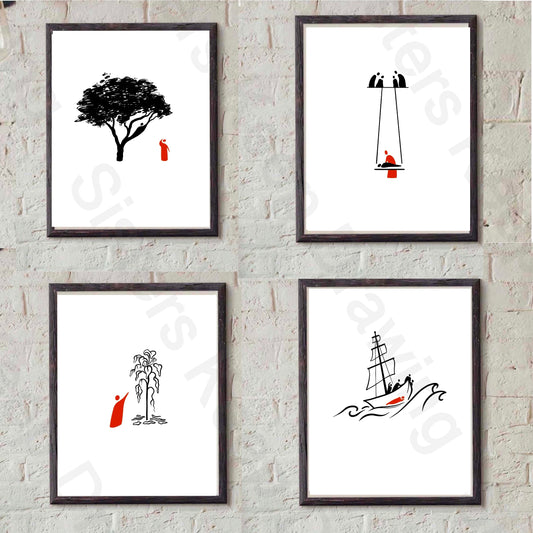 Jesus in Red  Pt. 2 - Print Bundle