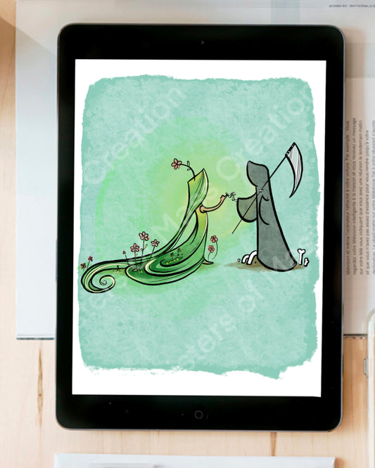 Pinky Promise -Grim Reaper- instant download digital printable artwork