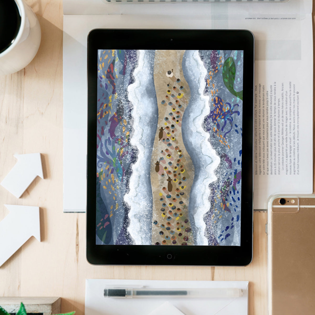 The Israelites Walking Through the Red Sea - instant digital download