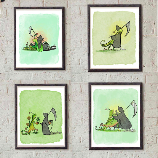 Grim and Life in Green Bundle - Print