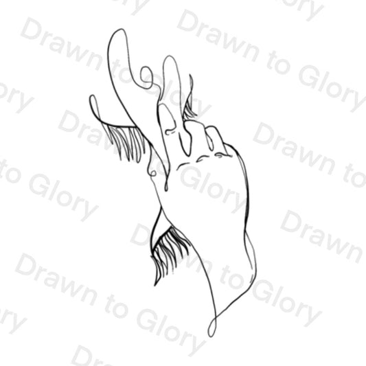 The Woman Who Touched His Garment- Mark 5:34 Bible Tattoo Transparent PNG- instant download digital printable artwork