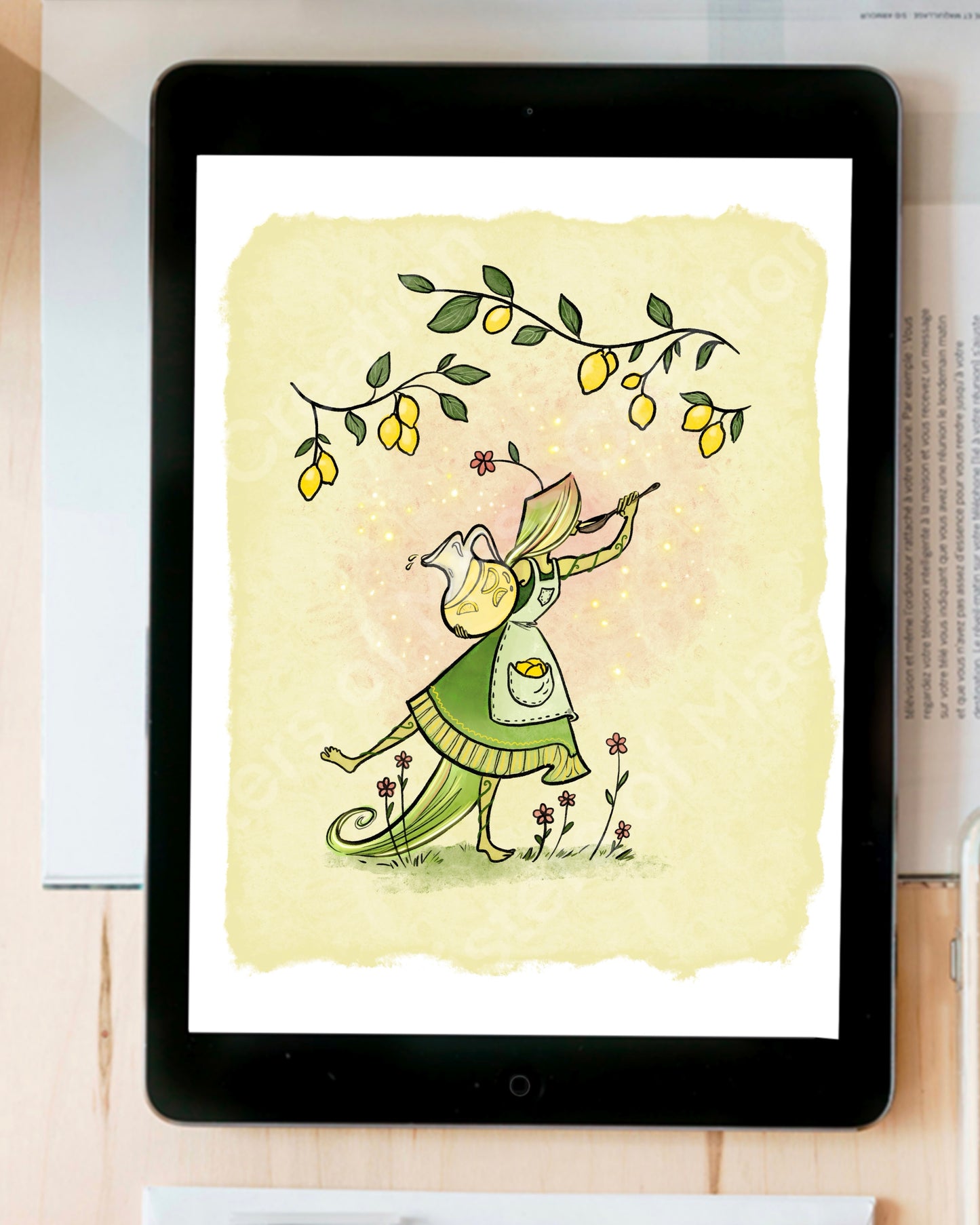 Life Makes Lemonade-Grim Reaper- instant download digital printable artwork