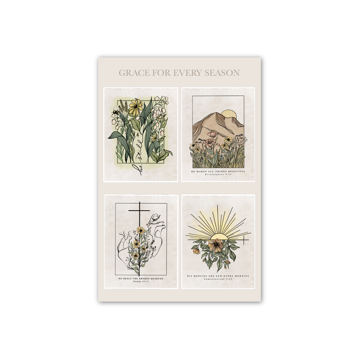 Grace in Every Season-  Sticker Sheet