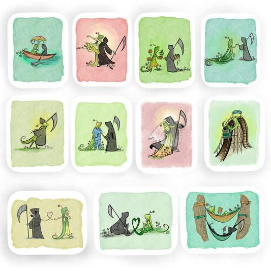 Ultimate Grim Reaper and Life Sticker Bundle