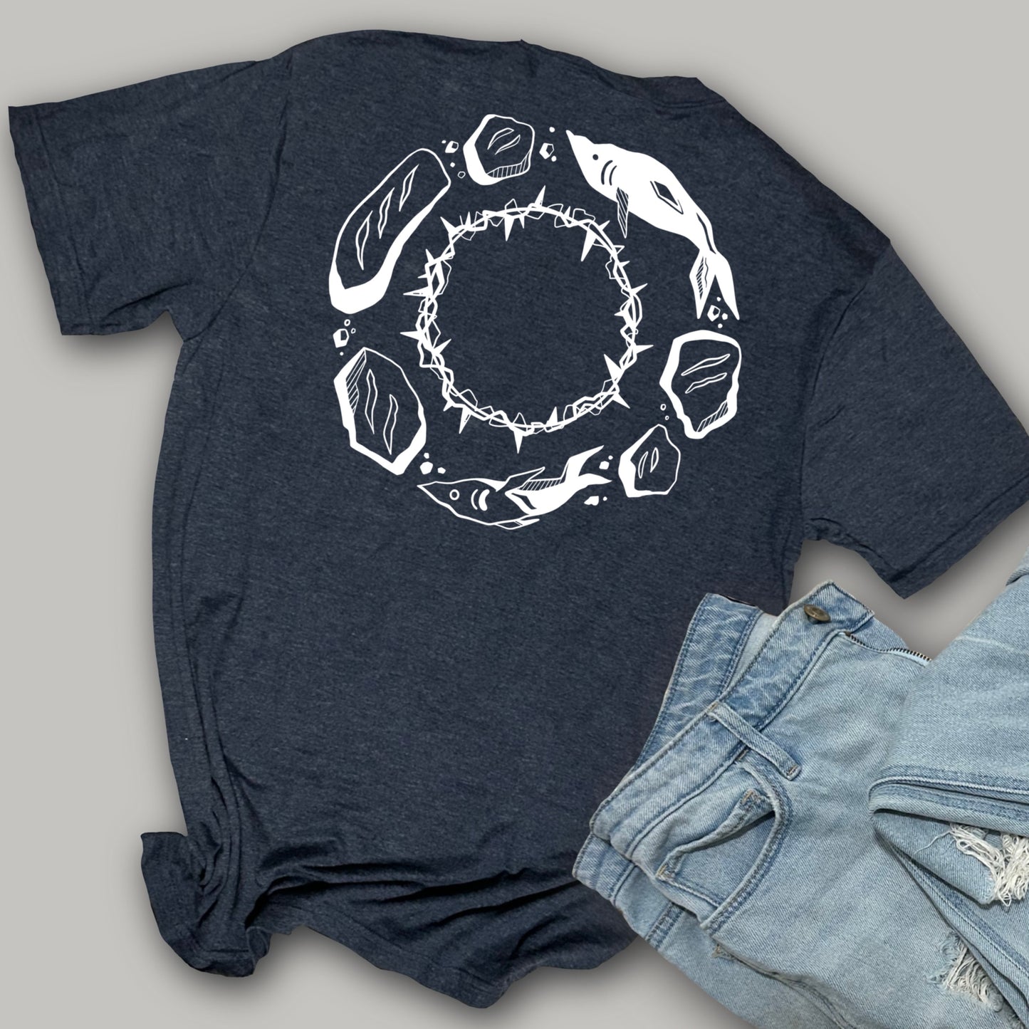 Crown of Thornes Five Loaves Two Fish - Softstyle Triblend T-Shirt